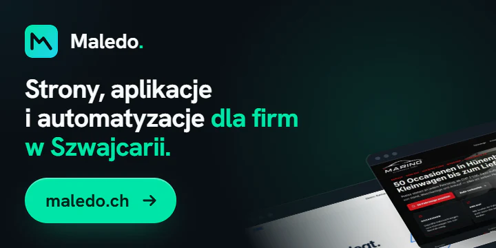 Maledo: strony, aplikacje i automatyzacje dla firm w Szwajcarii